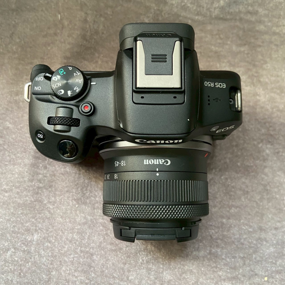 Canon R50 + RF-S 18-45mm IS STM KIT 保內 黑色 公司貨-細節圖3