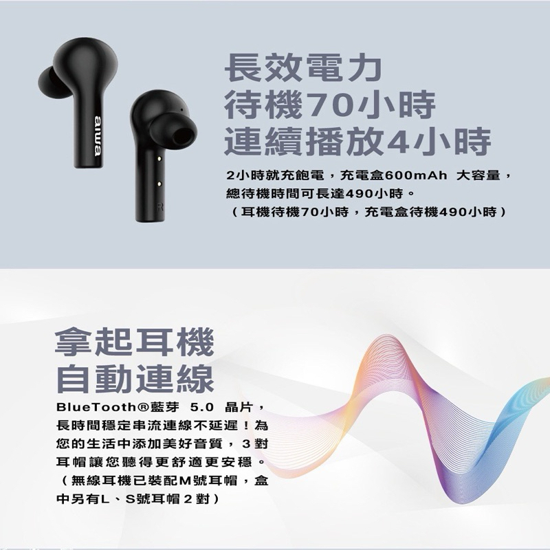 75海 AIWA 日本愛華 真無線藍牙耳機 AT-X80R-細節圖7