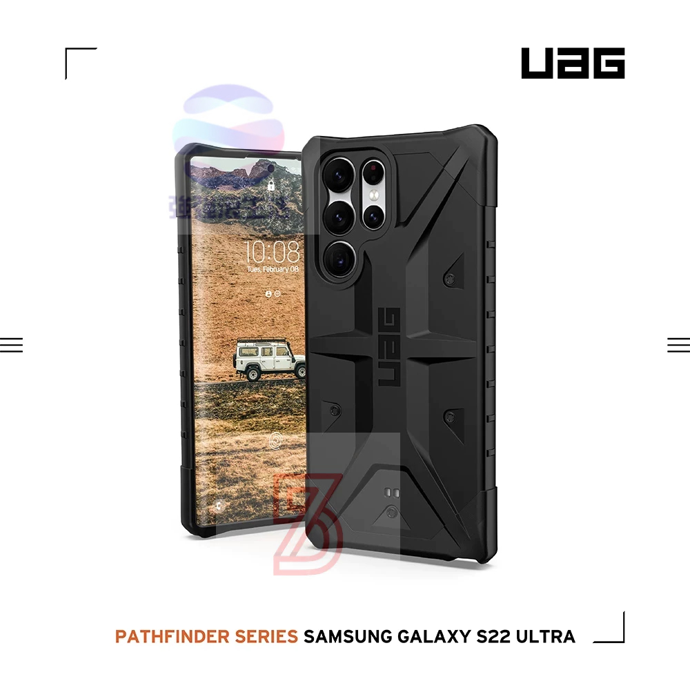 UAG Galaxy S22 plus ultra 頂級版耐衝擊保護殼 三星手機殼 + 實色 黑