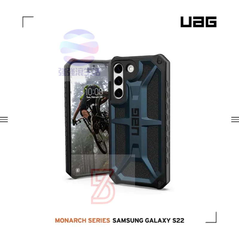 UAG Galaxy S22 plus ultra 頂級版耐衝擊保護殼 三星手機殼 + 實色 黑-細節圖2