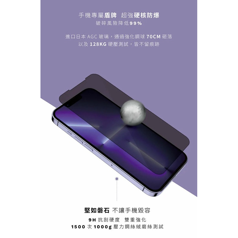 75海 GC G極鏡 iPhone 15系列 黑邊防窺玻璃貼-細節圖4