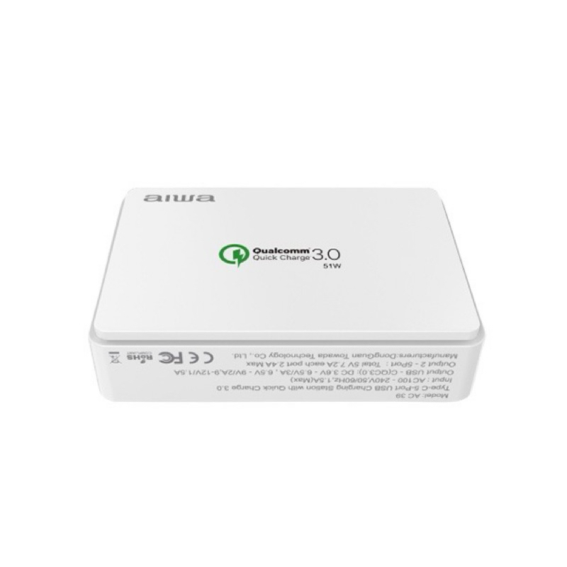 75海 AIWA 日本愛華 QC3.0 Type C 五口充電器 AA-QC51-細節圖2