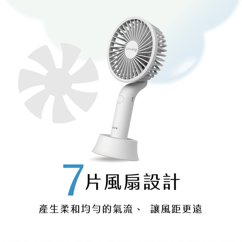 75海 AIWA 日本愛華手持小電風扇 FH7DG DW-細節圖4