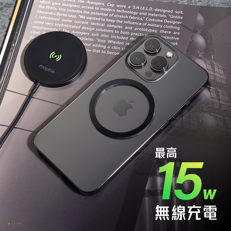 mophie Snap+ MagSafe 15W 吸鐵式無線快充充電盤 無線充電 蘋果磁吸認證 強強滾健康-細節圖7