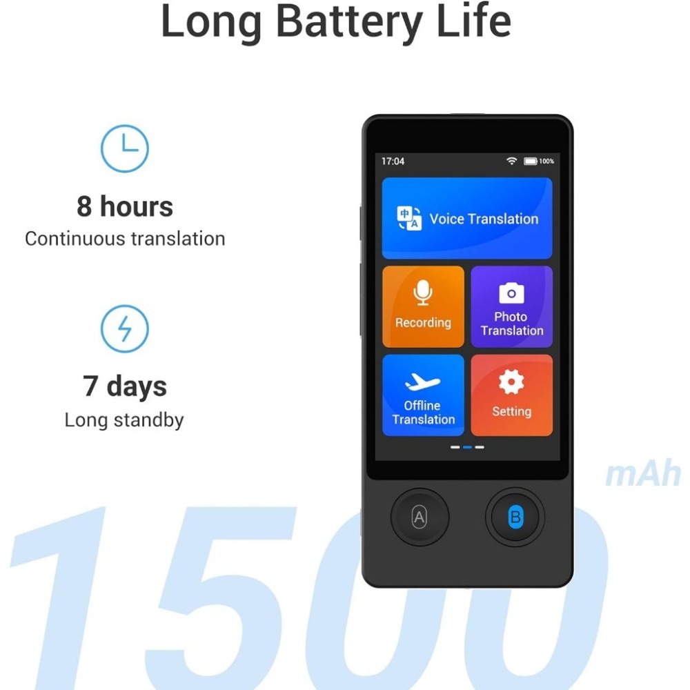 智慧雙向AI語音翻譯機 語言學習 照相 錄音筆 強強滾健康-細節圖3