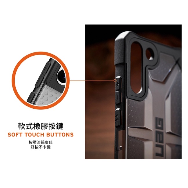 強強滾~UAG Galaxy S22 Ultra 耐衝擊保護殼-透明-細節圖8