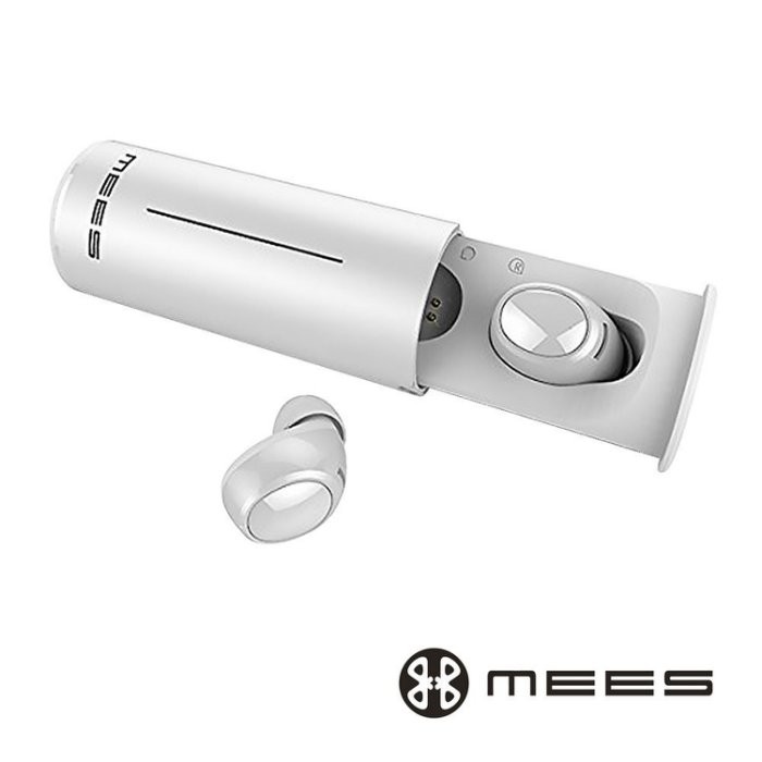 MEES Fit1C 真無線藍芽耳機 藍牙耳機 防水耳機 白 強強滾-細節圖3