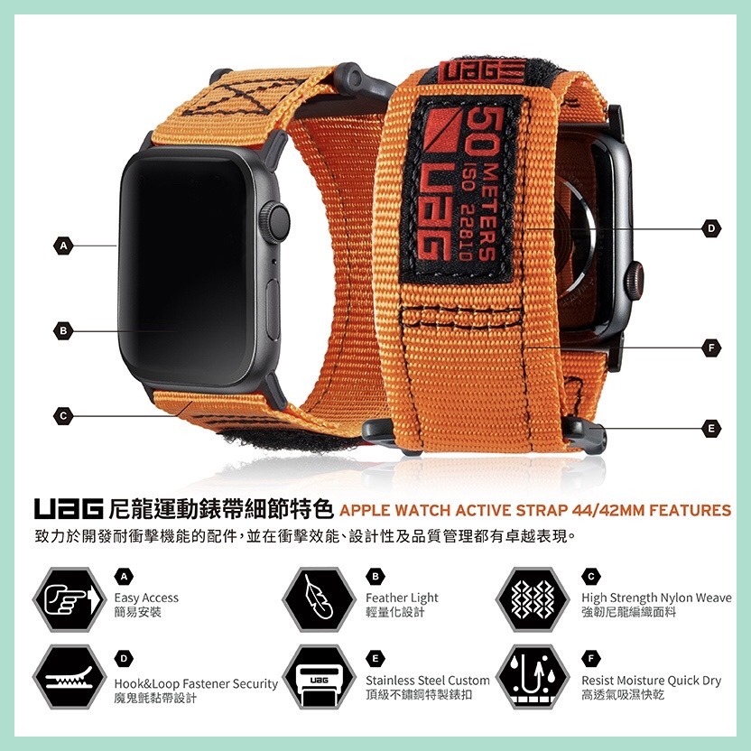 強強滾-UAG Apple Watch 42/44mm 時尚錶帶-細節圖4