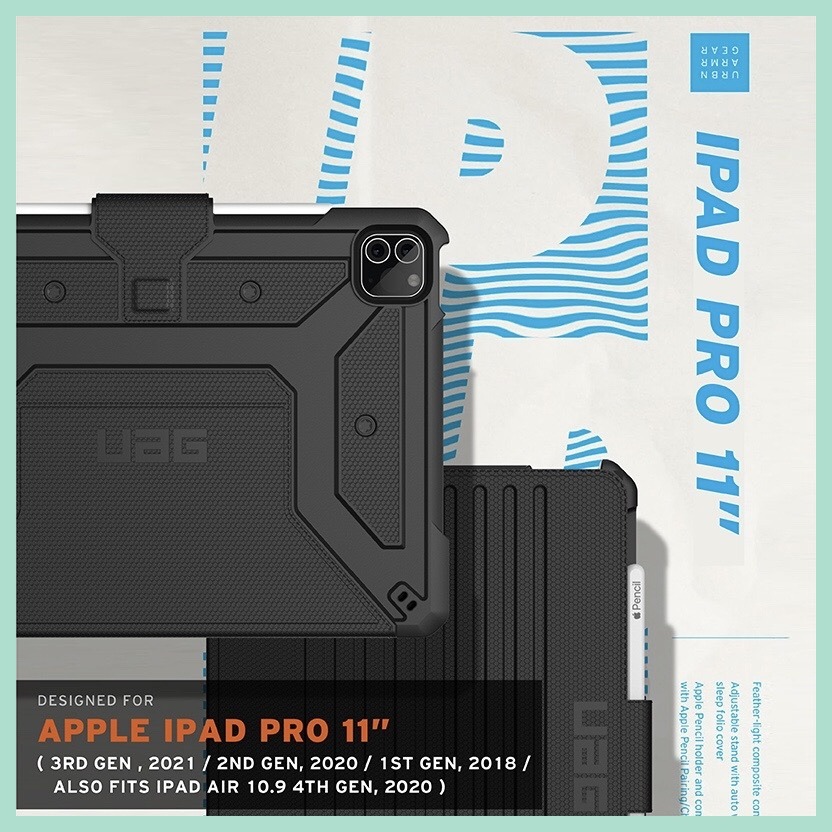 新莊強強滾-UAG iPad Pro 11(2021)/Air 10.9吋耐衝擊保護殼-藍紅-細節圖3