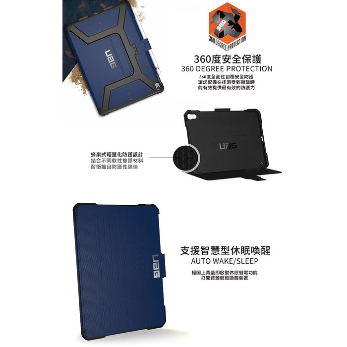 UAG iPad Pro 10.5吋耐衝擊保護殻-黑 強強滾 平板電腦皮套 防摔軍規 強強滾市集-細節圖4