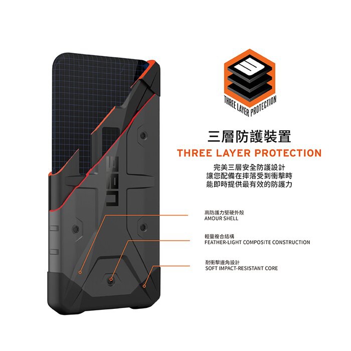 UAG iPhone 8/SE 耐衝擊保護殼-黑/綠 www-細節圖4
