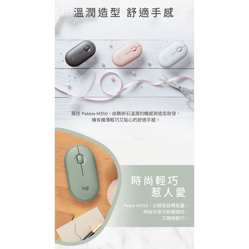 強強滾【Logitech 羅技】Pebble M350 鵝卵石無線滑鼠-細節圖3