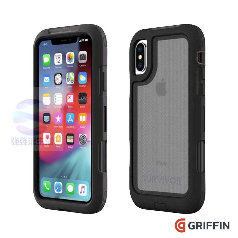 Custodia Griffin Survivor Sottile Per IPhone X / XS - Trasparente Con Protezione Caduta 4 Piedi