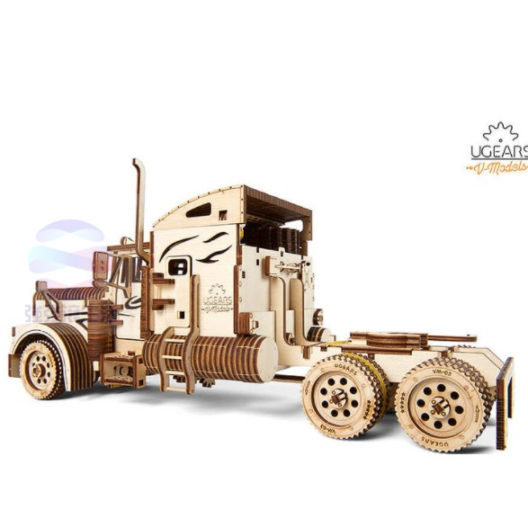 Ugears自我推進模型 - 重裝教父-Heavy Boy Truck 拼圖積木-細節圖9