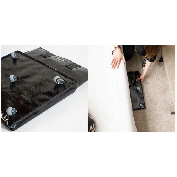 瑞士HULKEN® 浩肯包 2.0 有蓋子行李包 購物包 旅行托包 強強滾生活 黑/銀 手提包 推車包 背包 強強滾生活-細節圖3