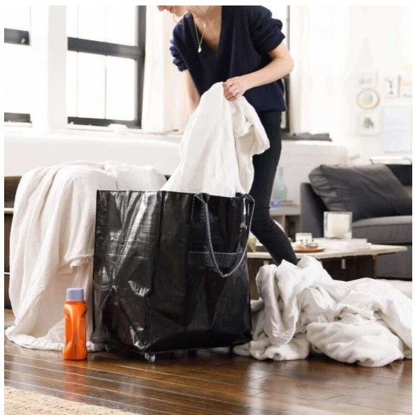 瑞士HULKEN® 浩肯包 2.0 有蓋子行李包 購物包 旅行托包 強強滾生活 黑/銀 手提包 推車包 背包 強強滾生活-細節圖4