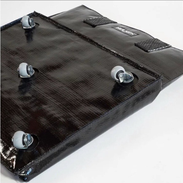 瑞士HULKEN® 浩肯包 2.0 有蓋子行李包 購物包 旅行托包 強強滾生活 黑/銀 手提包 推車包 背包 強強滾生活-細節圖8