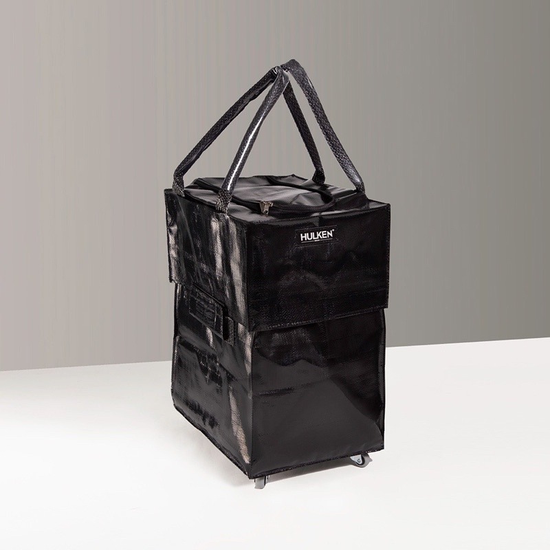 新莊 2代 HULKEN®浩肯包｜折疊多輪推車 大型購物推車 購物袋 折疊推車 環保材質 環保購物袋 大容量 大包-細節圖3