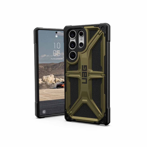 新莊 UAG Galaxy S23 Ultra 頂級版耐衝擊保護殼-鈦綠/碳纖黑 手機殼 皮套