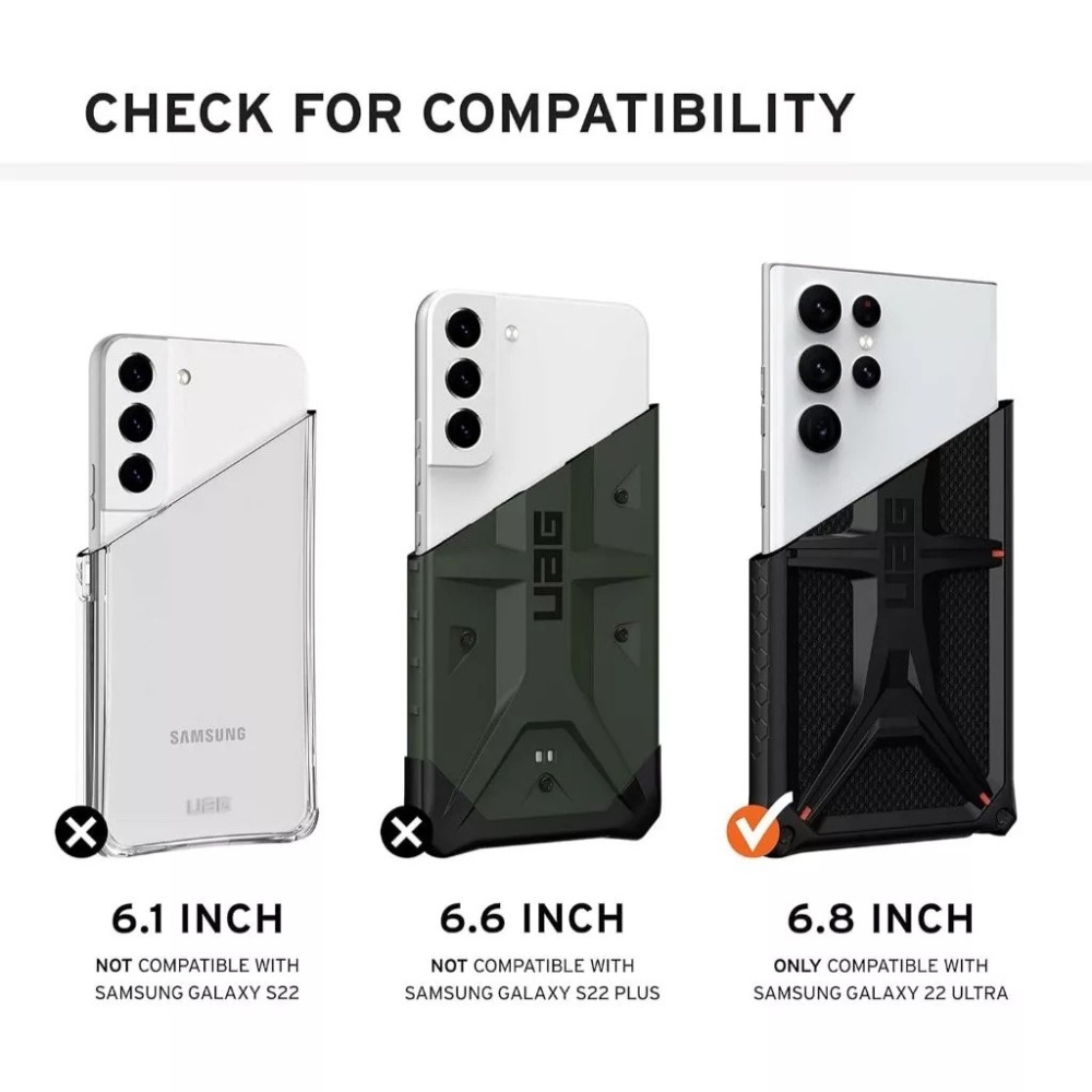 公司貨 UAG 三星 Galaxy S22 Ultra 手機殼 綠橄欖 保護殼 皮套-細節圖6