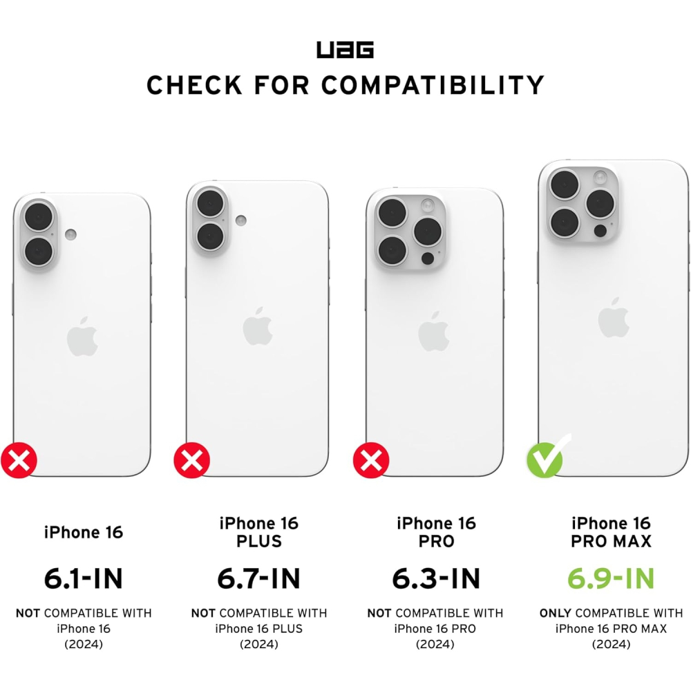 uag iphone 16 pro max 軍規防彈纖維耐衝擊手機殼  磁吸 magsafe-細節圖3