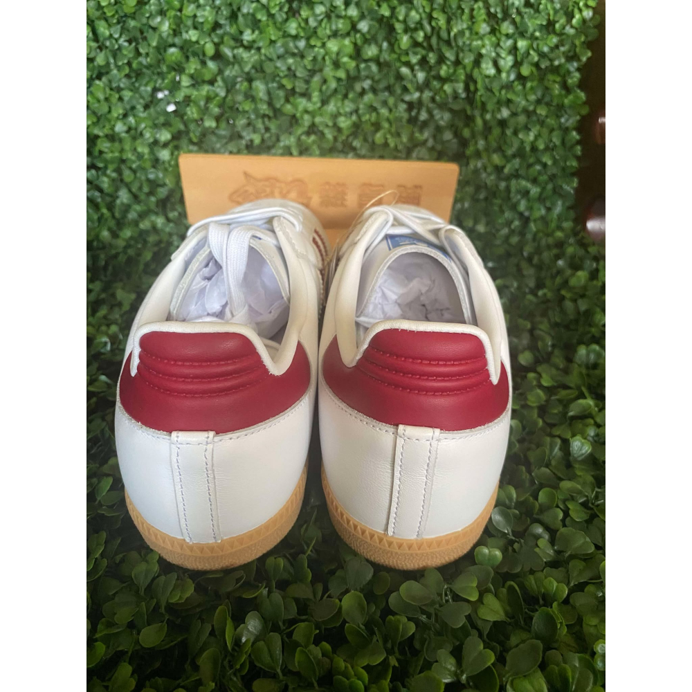 【WTC雜貨舖】ADIDAS SAMBA OG 白/酒紅配色 焦糖底 休閒鞋 IF3813-細節圖3