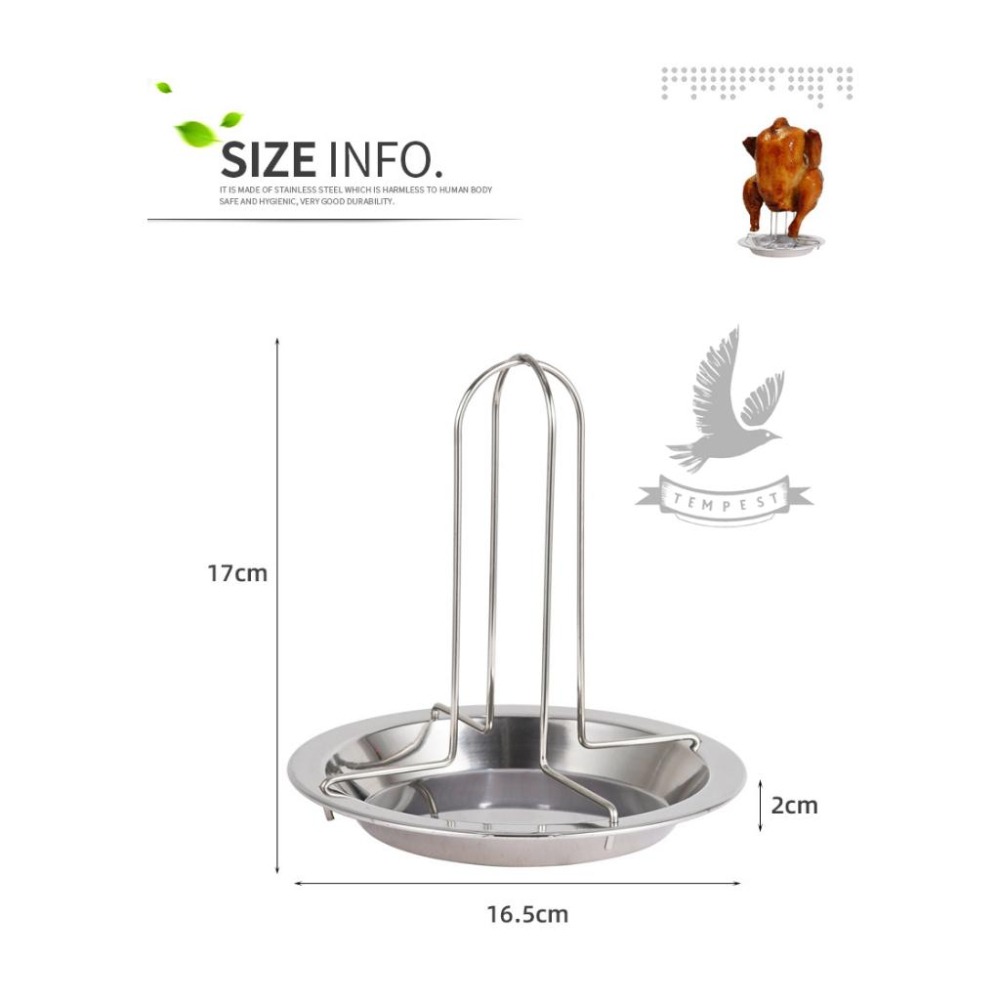 【安裝快速】全套304不鏽鋼桶仔雞架 紙箱烤雞 烤雞架 烤肉爐 露營烤雞架子 不鏽鋼烤雞盤 燒烤架 戶外烤雞架 營火烤雞-細節圖7