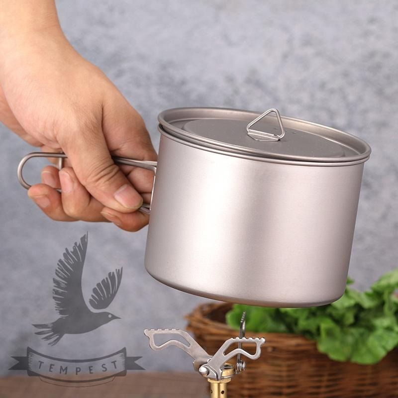 【可火烤】鈦吊鍋 火烤鍋 鈦燉鍋 鈦煎鍋 平底湯鍋 鈦烤鍋 鈦吊鍋 戶外鍋具 登山炊具 露營 輕量無毒 鈦折疊U型提手吊-細節圖3