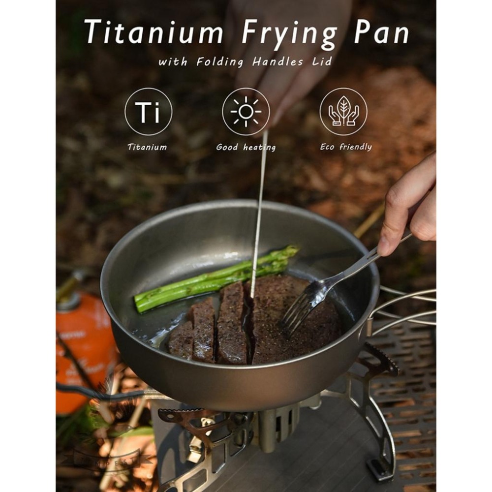 【鈦煎鍋】戶外登山露營鈦煎鍋 鈦煎鍋 鈦煎盤 鈦烤盤 鈦鍋 鈦碗 純鈦 鍋具 通過美國FDA檢驗標準 廚具 泡麵鍋 輕量-細節圖8