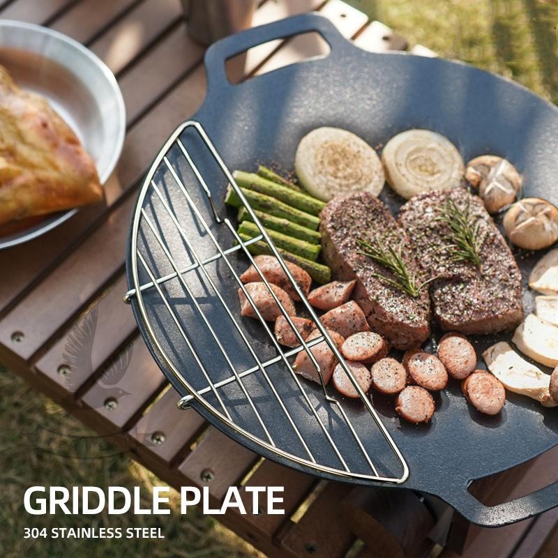 【烤盤配件】烤盤烤物網 韓式烤盤網 韓式烤盤網 不沾烤盤網 烤肉盤網 燒烤盤網 煎烤盤網 卡式爐烤盤網 電磁爐烤盤網-細節圖2