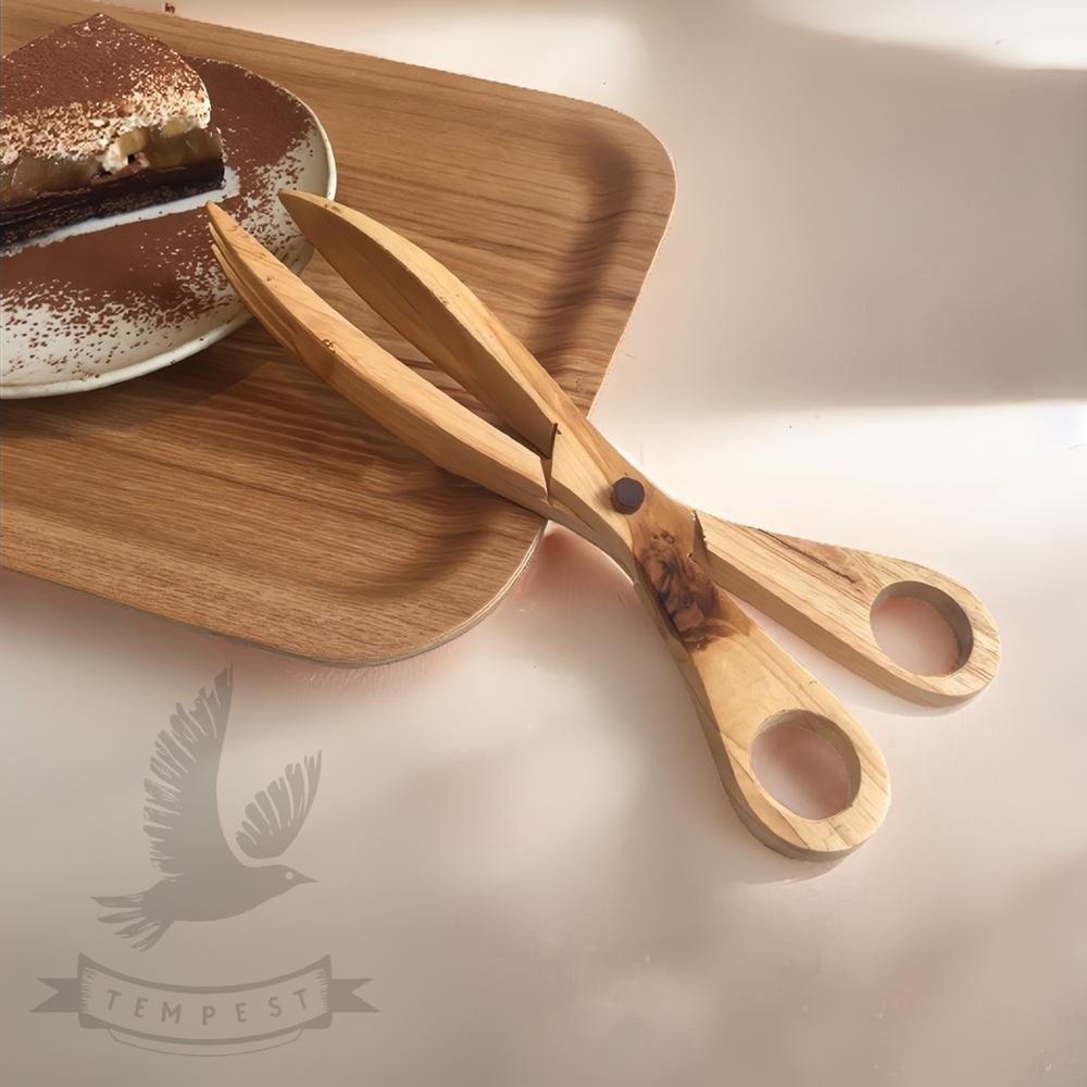 【全原木製作】原木食物夾 食品夾子 木製食物夾 原木食物夾 食物夾 料理夾 水果夾 麵包夾 烘焙料理 牛排夾 沙拉夾-細節圖2