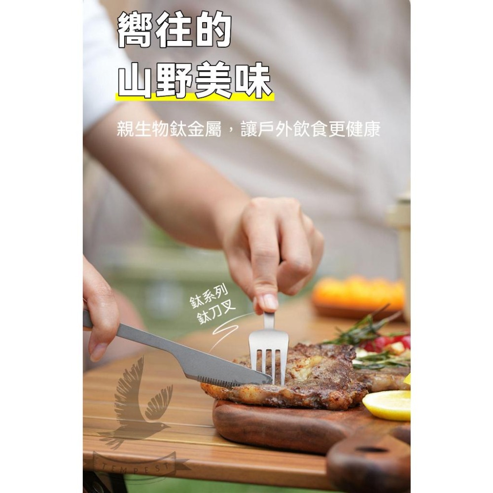 【送戰術掛勾】純鈦餐具組 鈦餐具 露營用品 純鈦 鈦筷子 鈦湯匙 露營 鈦餐具組 露營純鈦餐具 旅行餐具 純鈦刀 鈦叉-細節圖4