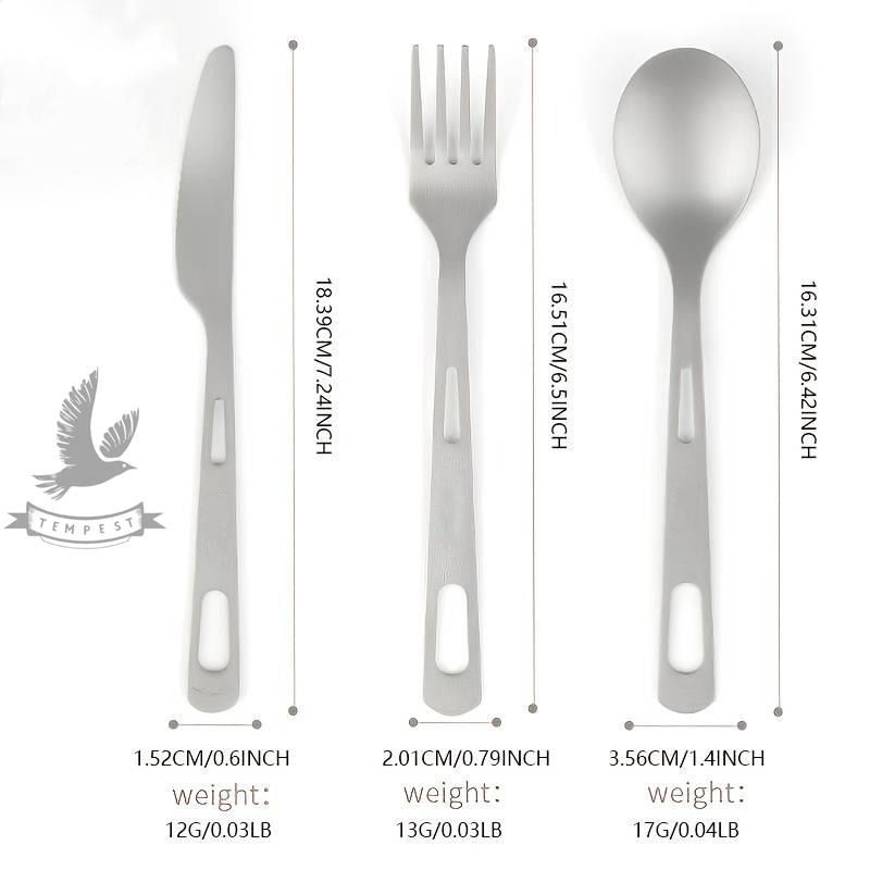 【送戰術掛勾】露營純鈦餐具 鈦筷子 鈦叉 露營用品 純鈦 鈦餐具組 純鈦刀 露營 旅行餐具 鈦湯匙 鈦餐具-細節圖8