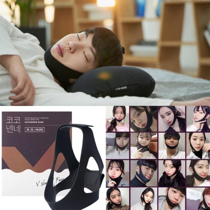 【熱銷現貨】 無路muro 韓國 瘦臉面罩 瘦小臉 V臉 拉提 反重力 止鼾帶 可搭配瘦臉面膜 V臉貼 韓國v-up-細節圖2