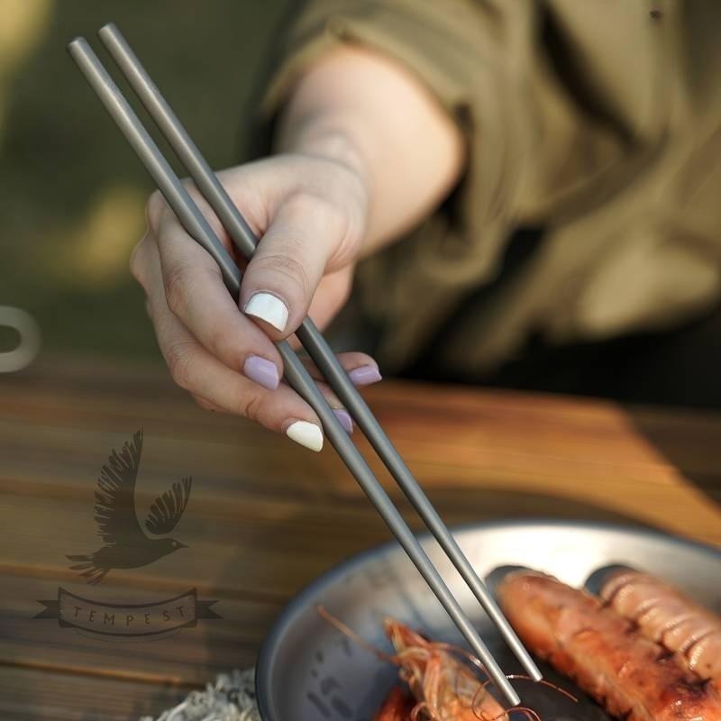 【純鈦餐具組】鈦餐具 純鈦刀 鈦筷子 鈦叉 鈦湯匙 鈦勺 家用純鈦餐具 鈦餐具組 露營用品 鈦湯匙 露營 旅行餐具 純鈦-細節圖8