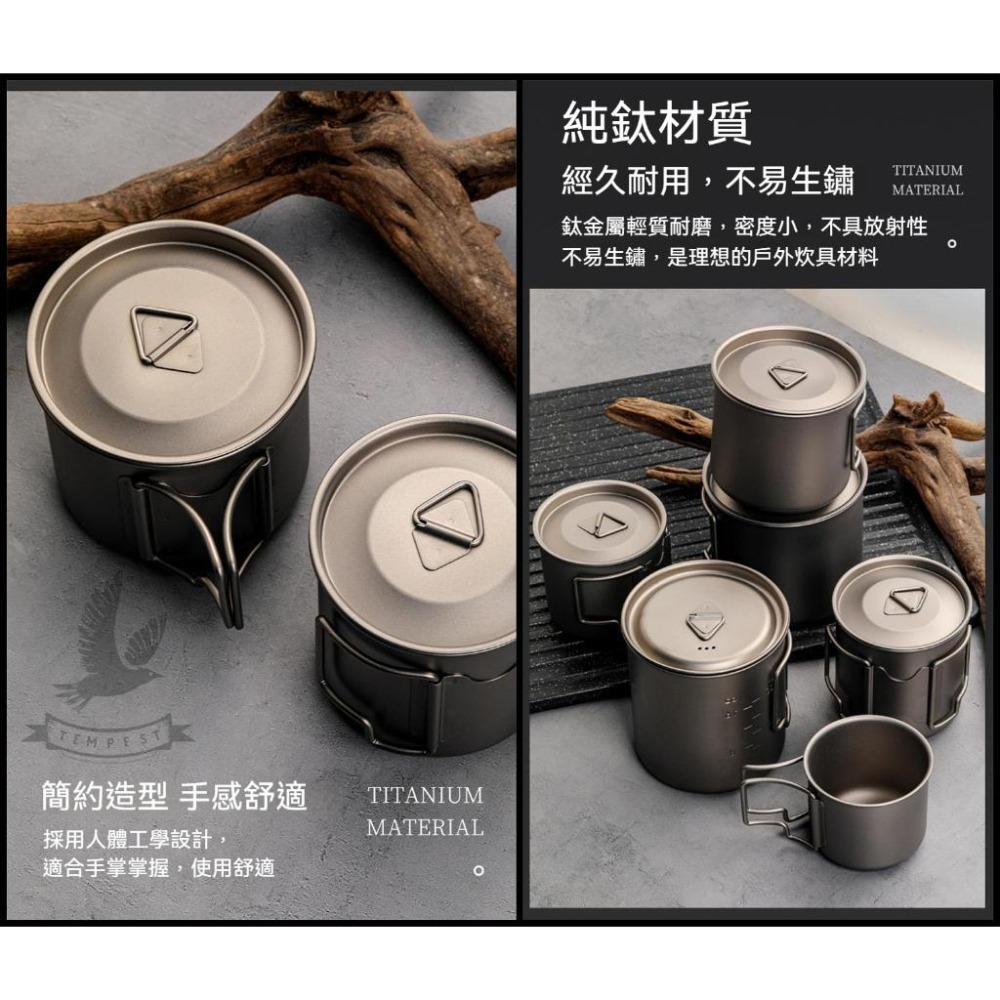 【附贈蓋子】純鈦輕量雙把手水杯 鈦杯 鈦金屬杯 登山鈦杯 露營鈦杯 鈦餐具 雪峰鈦杯 環保杯 登山杯子 露營用品 鈦水杯-細節圖8