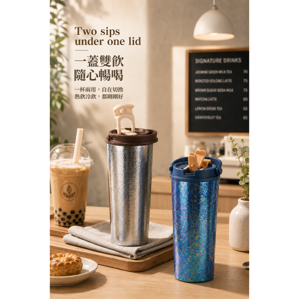 TEMPEST 純鈦咖啡杯 600ml 鈦金屬保溫杯 雙飲隨行杯 提把真空杯 鈦杯 隨身杯 咖啡隨行杯 戶外保溫杯-細節圖6
