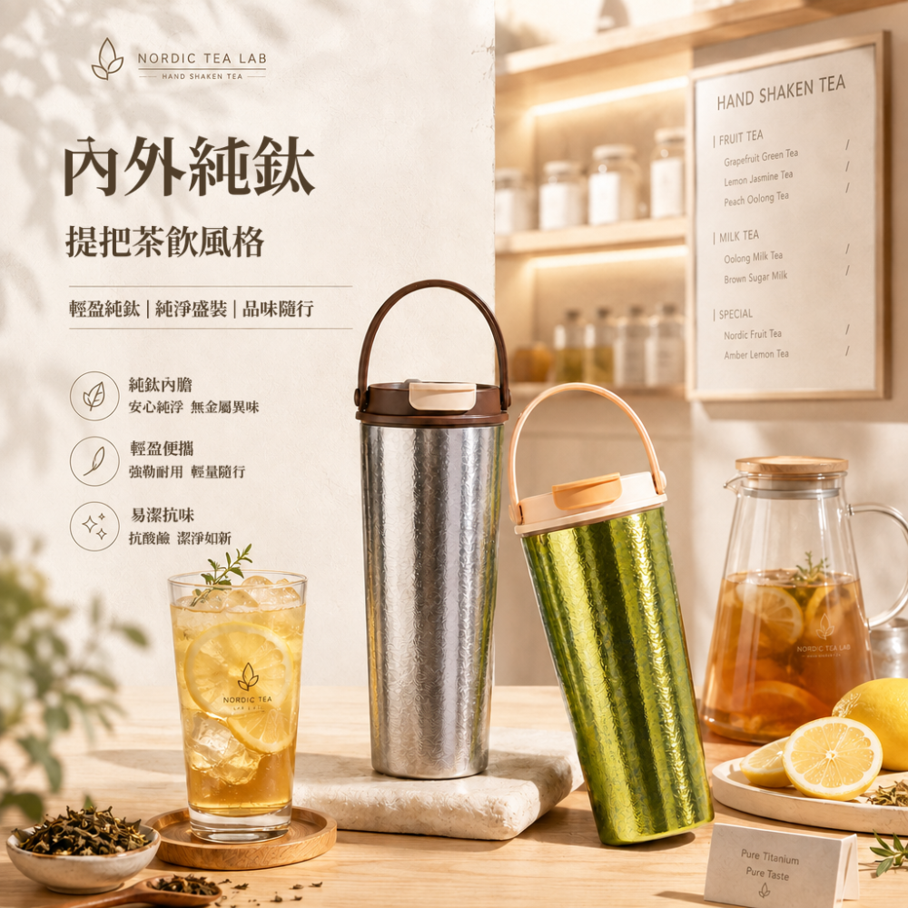 TEMPEST 純鈦咖啡杯 600ml 鈦金屬保溫杯 雙飲隨行杯 提把真空杯 鈦杯 隨身杯 咖啡隨行杯 戶外保溫杯-細節圖7