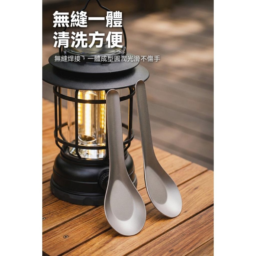 Aqua Aurora 純鈦台式湯匙 14.5cm 台灣製造 純鈦餐具 鈦金屬湯匙 鈦合金匙 99.95%純鈦 輕量湯匙-細節圖4