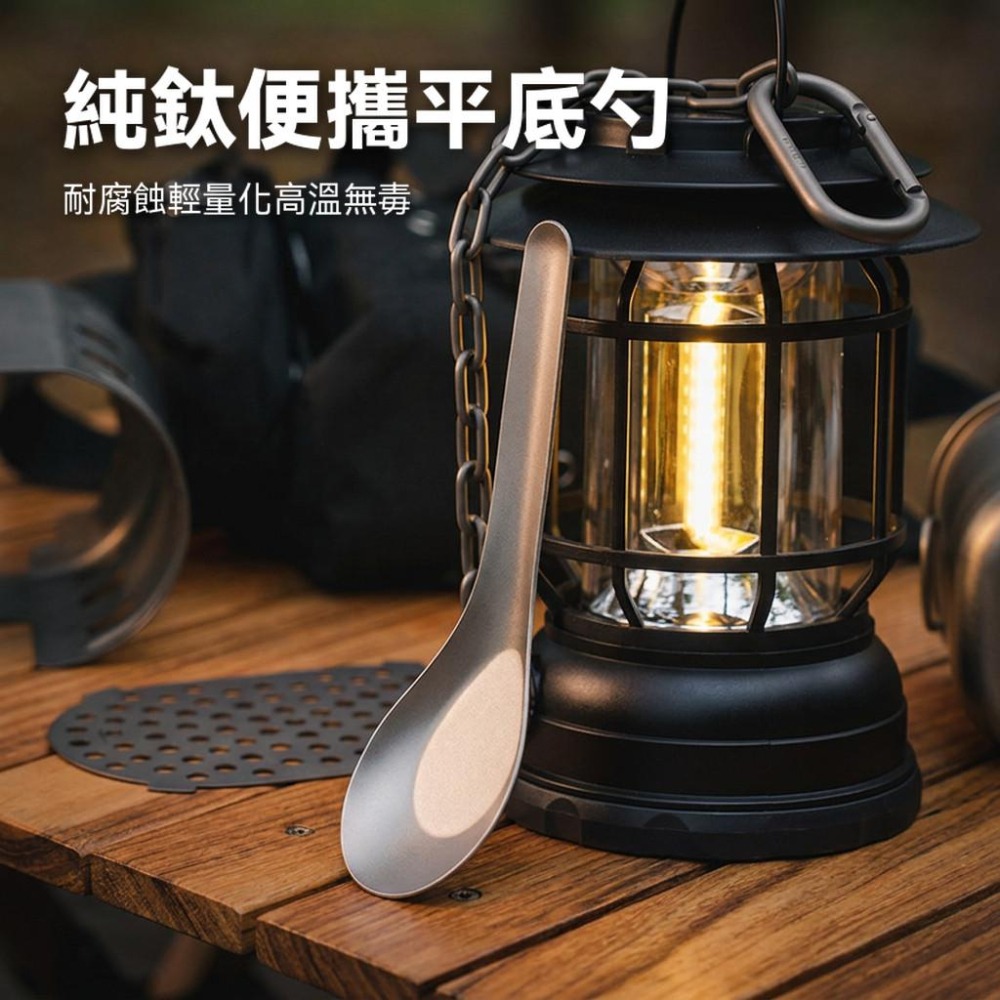 Aqua Aurora 純鈦台式湯匙 14.5cm 台灣製造 純鈦餐具 鈦金屬湯匙 鈦合金匙 99.95%純鈦 輕量湯匙-細節圖5