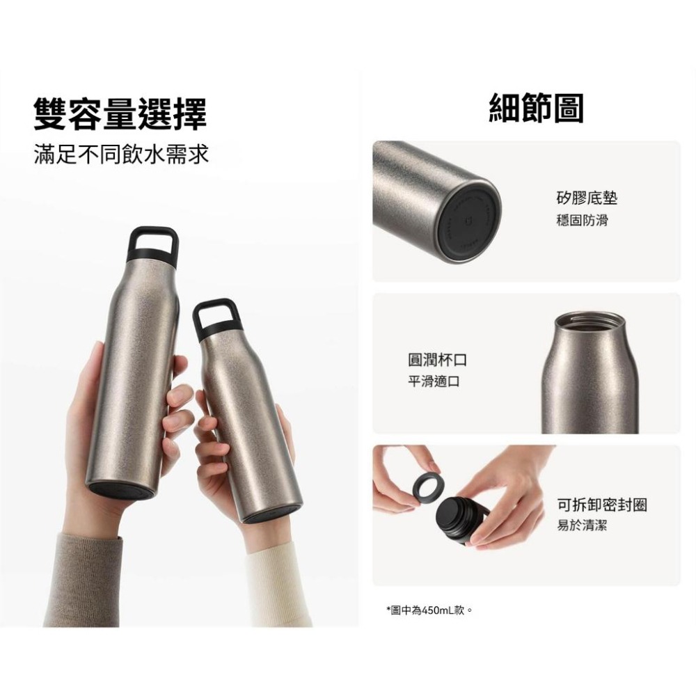 小米鈦保溫杯G 米家鈦保溫杯G 380~450ml 純鈦保冰杯 米家保溫杯 小米保溫瓶 純鈦保溫杯 鈦雙層保溫杯-細節圖6