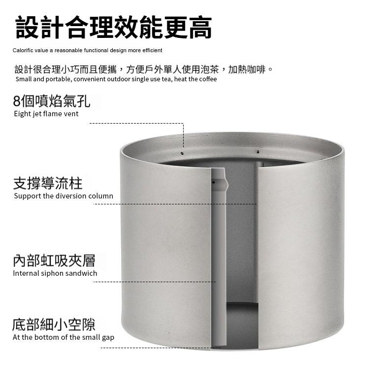 TEMPEST 純鈦酒精爐 100ml 純鈦戶外酒精爐 純鈦迷你酒精爐 純鈦輕量酒精爐 純鈦登山酒精爐 純鈦野營酒精爐-細節圖7