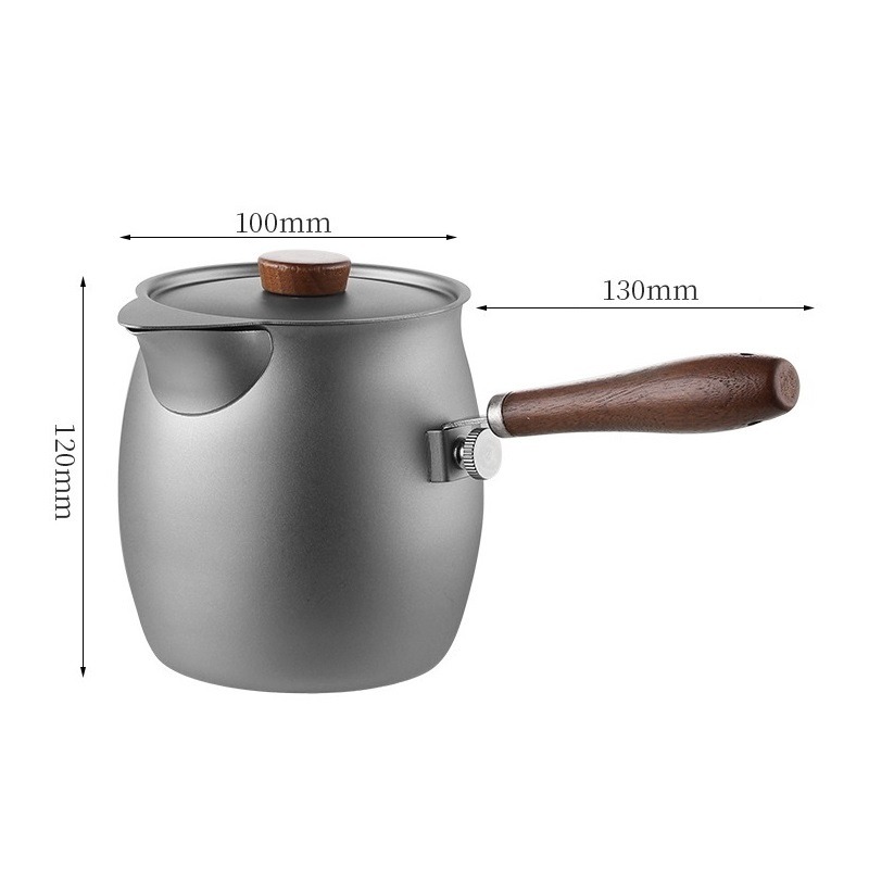 【純鈦煮茶壺】磨砂款+鈦蓋