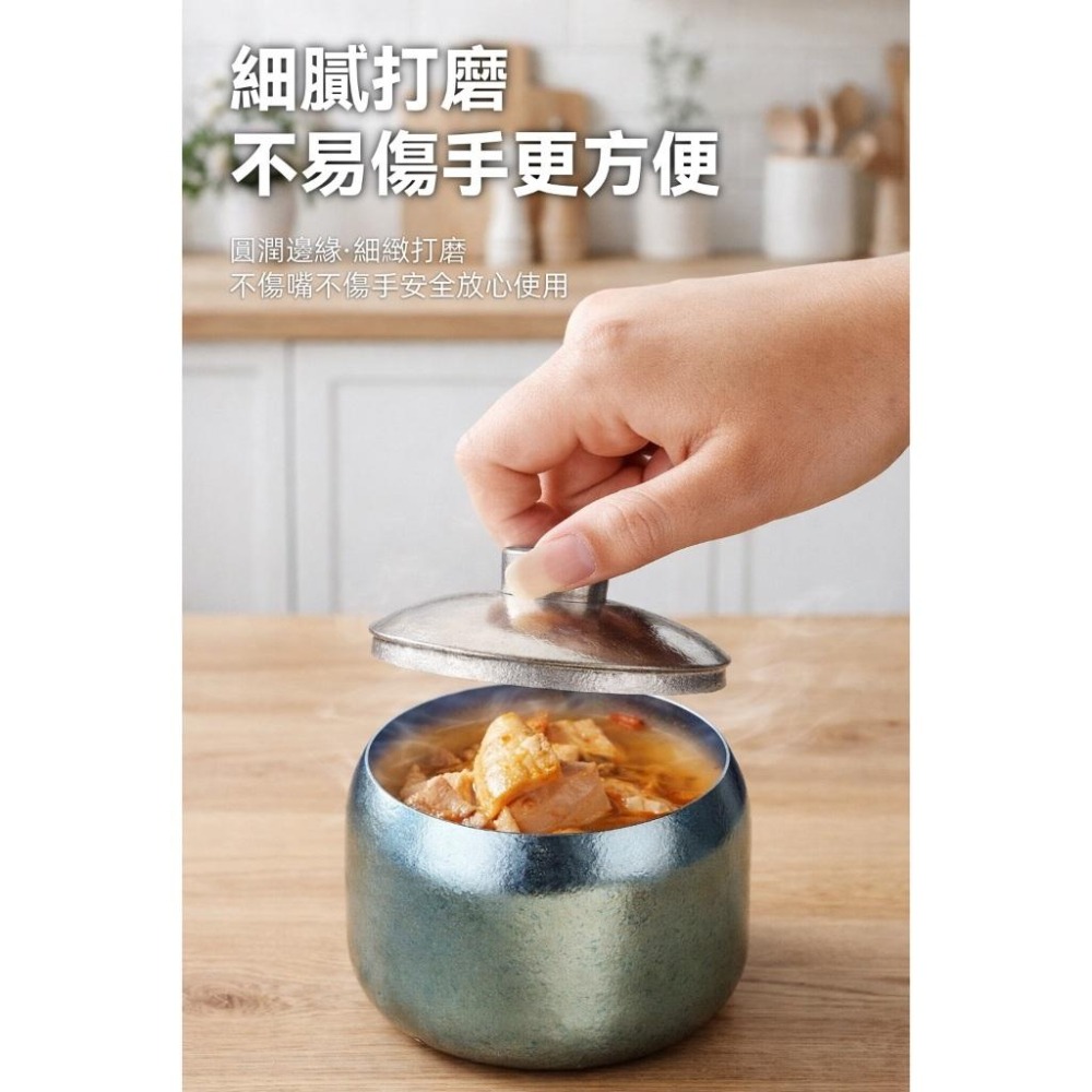 TEMPEST 純鈦慢燉罐 360ml 純鈦蒸蛋碗 純鈦蒸碗 純鈦耐熱碗 純鈦碗 純鈦料理碗 純鈦湯碗 純鈦便當碗-細節圖7