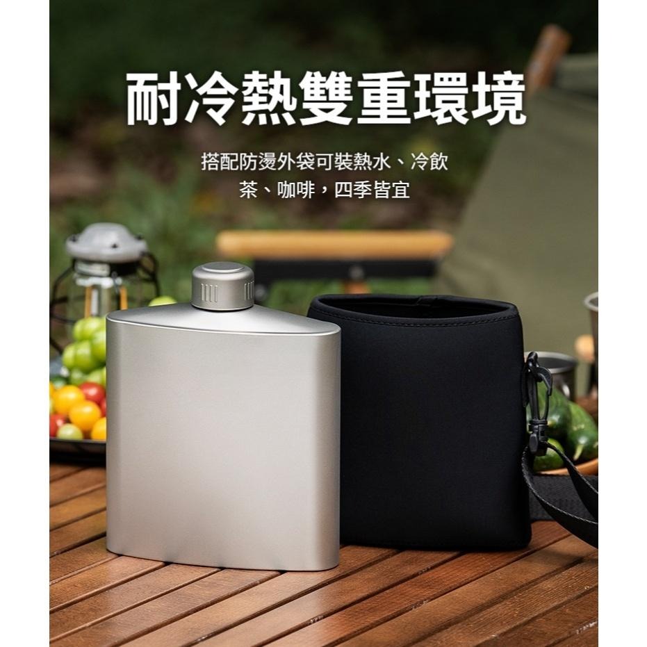 TEMPEST 純鈦大水瓶 附背帶杯套 1400ml 純鈦大水壺 純鈦水壺 健身水壺 登山水壺 露營水壺 戶外水壺-細節圖7