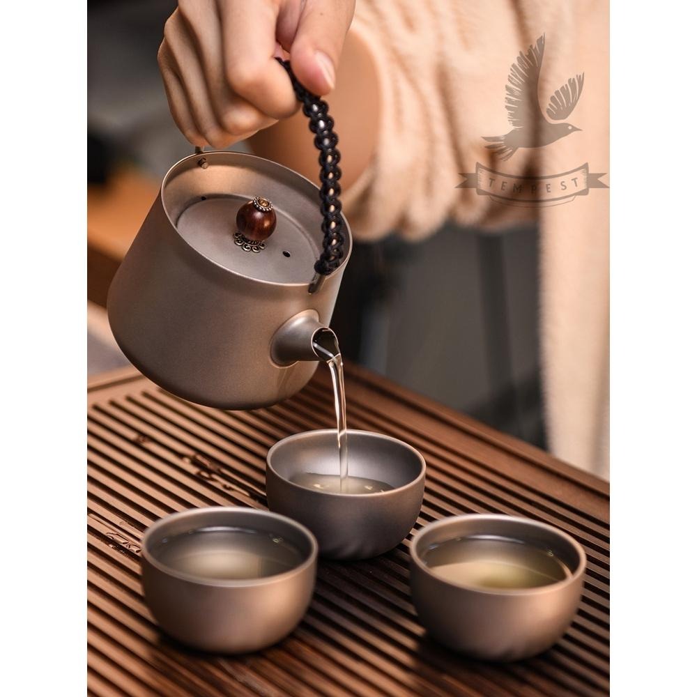 TEMPEST 純鈦雙層茶杯 40ml 純鈦小茶杯 純鈦茶杯 純鈦小酒杯 酒杯飲 茶小杯 功夫茶杯 茶杯 茶碗 純鈦水杯-細節圖4
