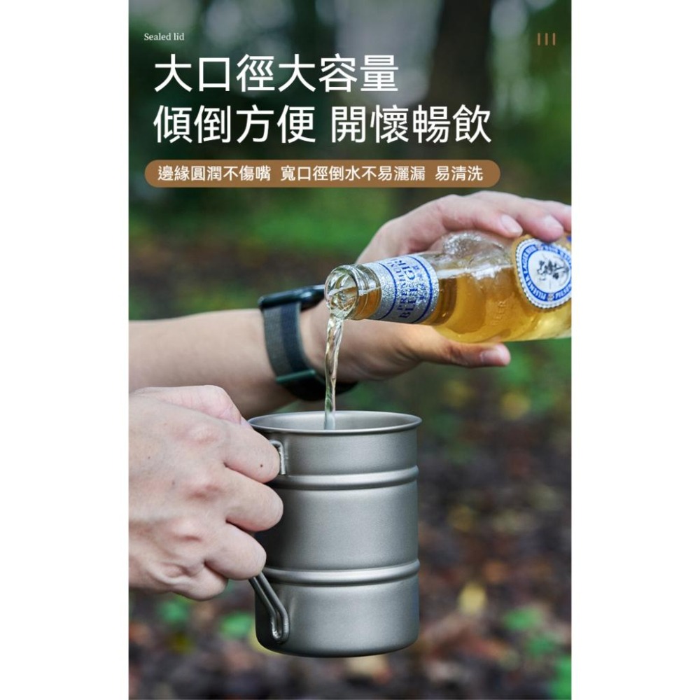 TEMPEST 純鈦油桶杯 530ml 鈦杯 鈦金屬杯 純鈦杯 環保杯 鈦水杯 純鈦 登山鈦杯 露營鈦杯 鈦餐具-細節圖7