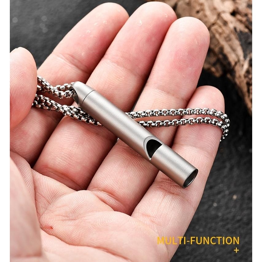 TEMPEST 鈦合金求生口哨 5.3x0.8cm 鈦合金口哨 高頻求生口哨 登山口哨 鈦金屬口哨 緊急口哨 純鈦口哨-細節圖8