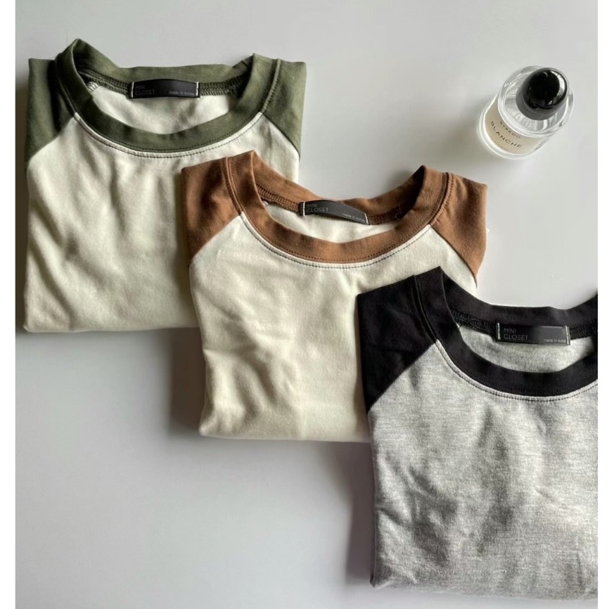 (預購)O&J-韓版撞色薄款開岔上衣-3色-細節圖7