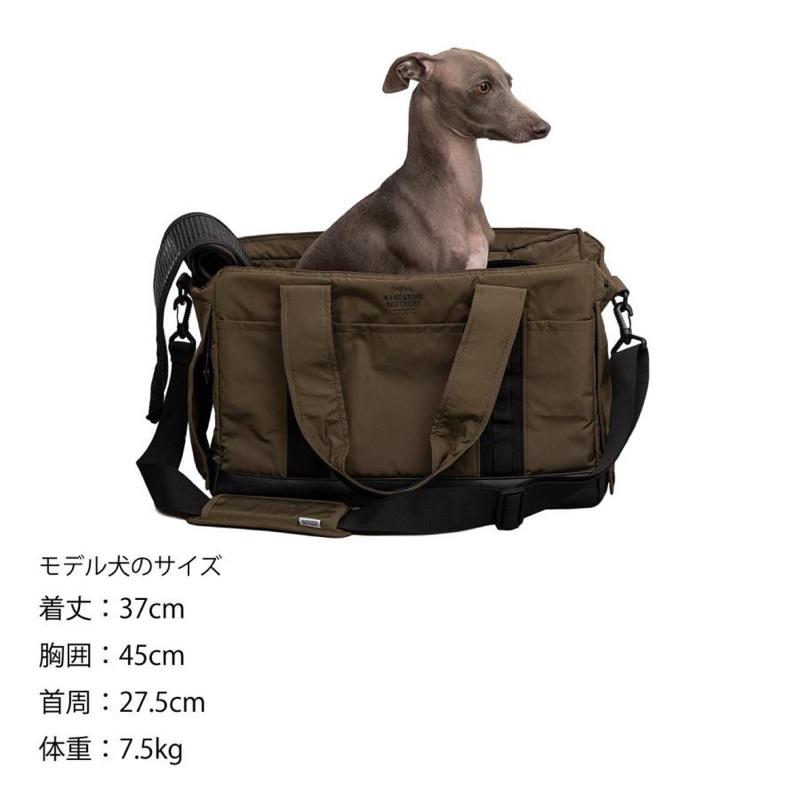 HOMIA🇯🇵日本Mandarine brothers 寵物外出包單肩包大容量時尚戶外風貓狗通用-細節圖7